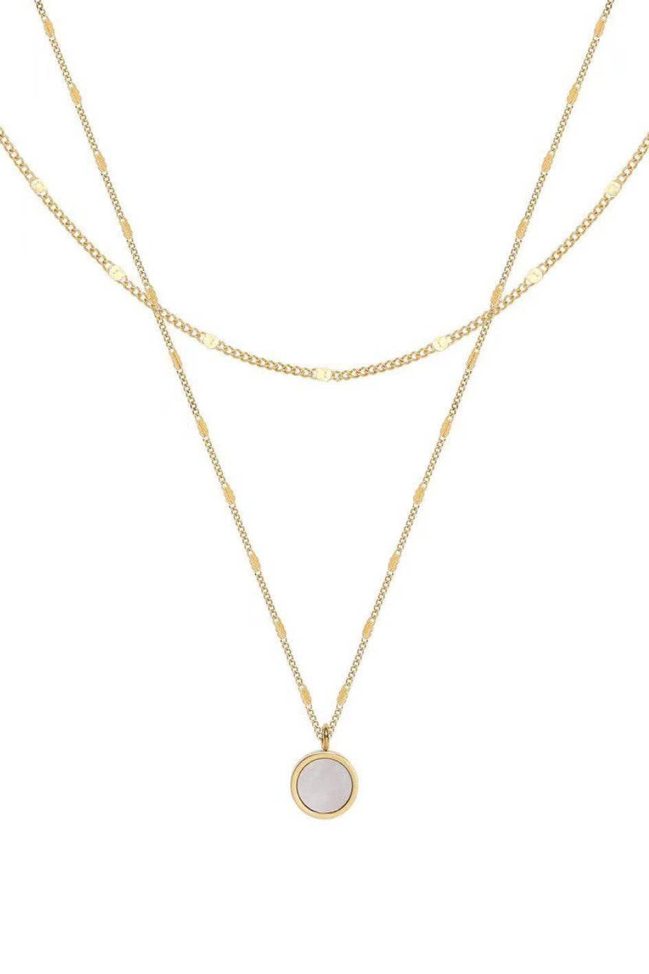 Dainty Double Layered Chain Necklace
