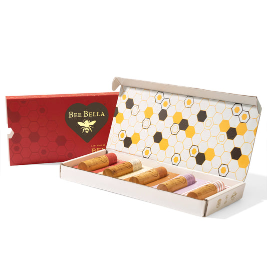 Bee Bella - Christmas 5 Pack of Lip Balm Gift Set
