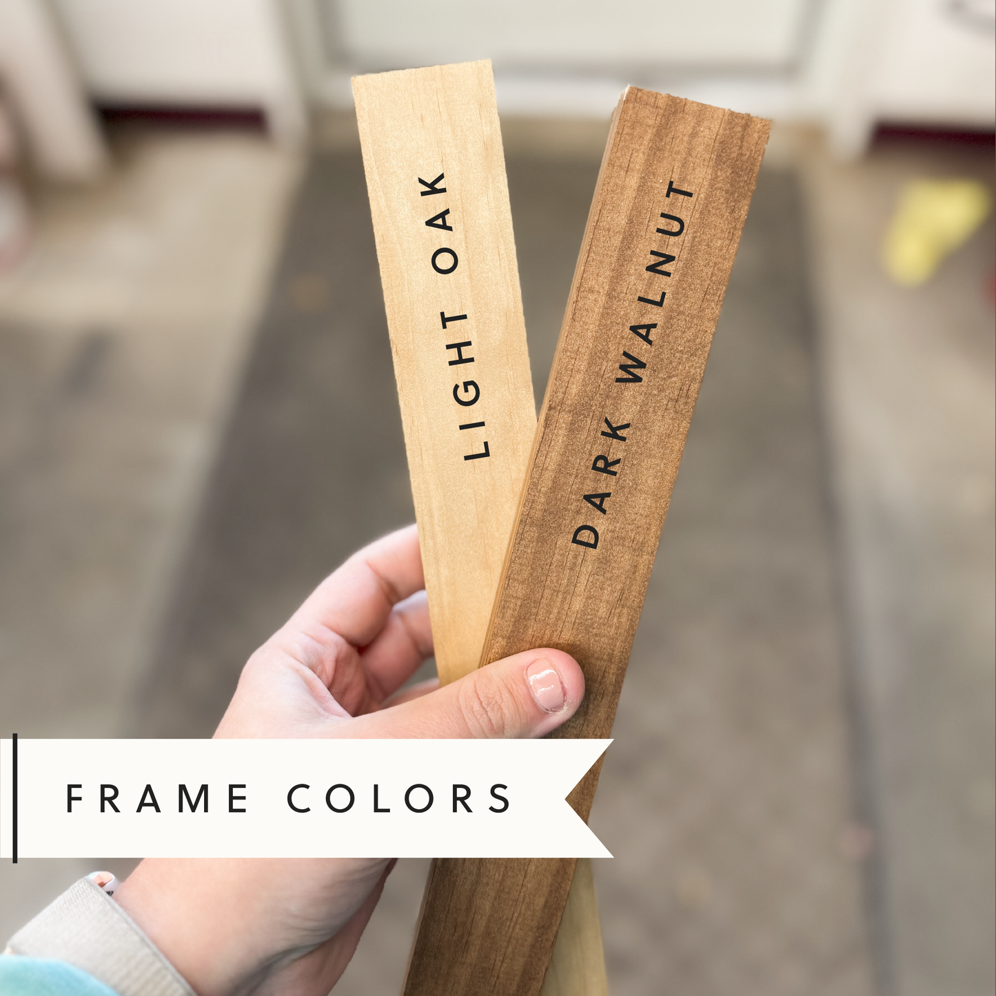 Lily and Sparrow - Dearly Beloved, We Are Gathered Here Today | Handmade Wall Decor: Black / Light Oak / 17x25"