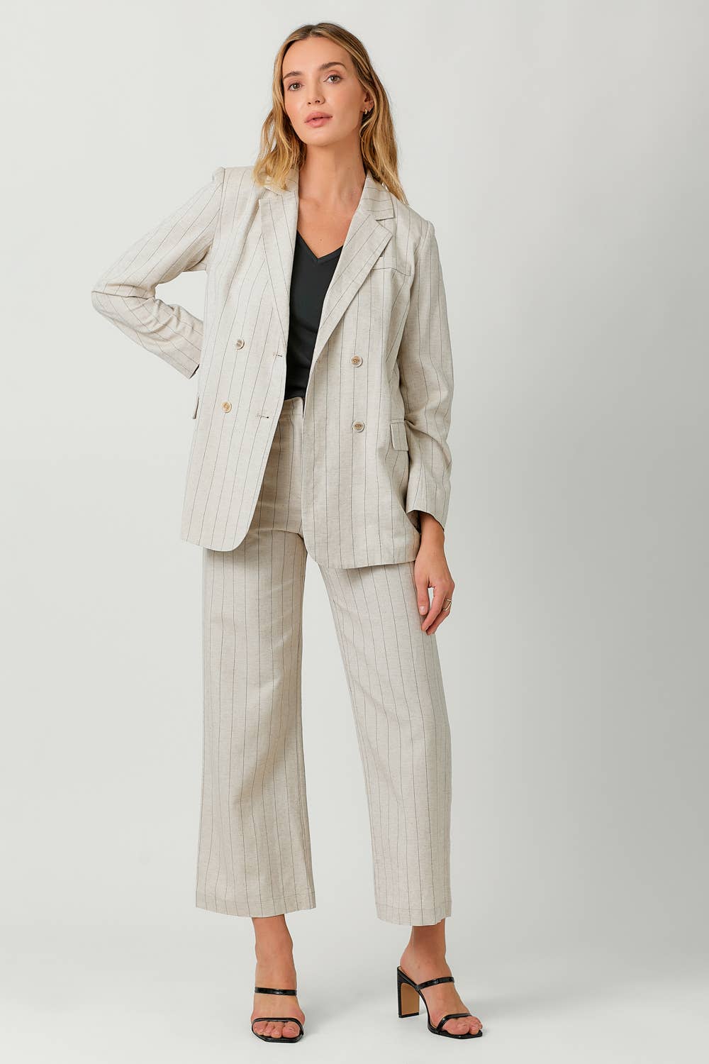 Pin Stripe Tailored Trousers