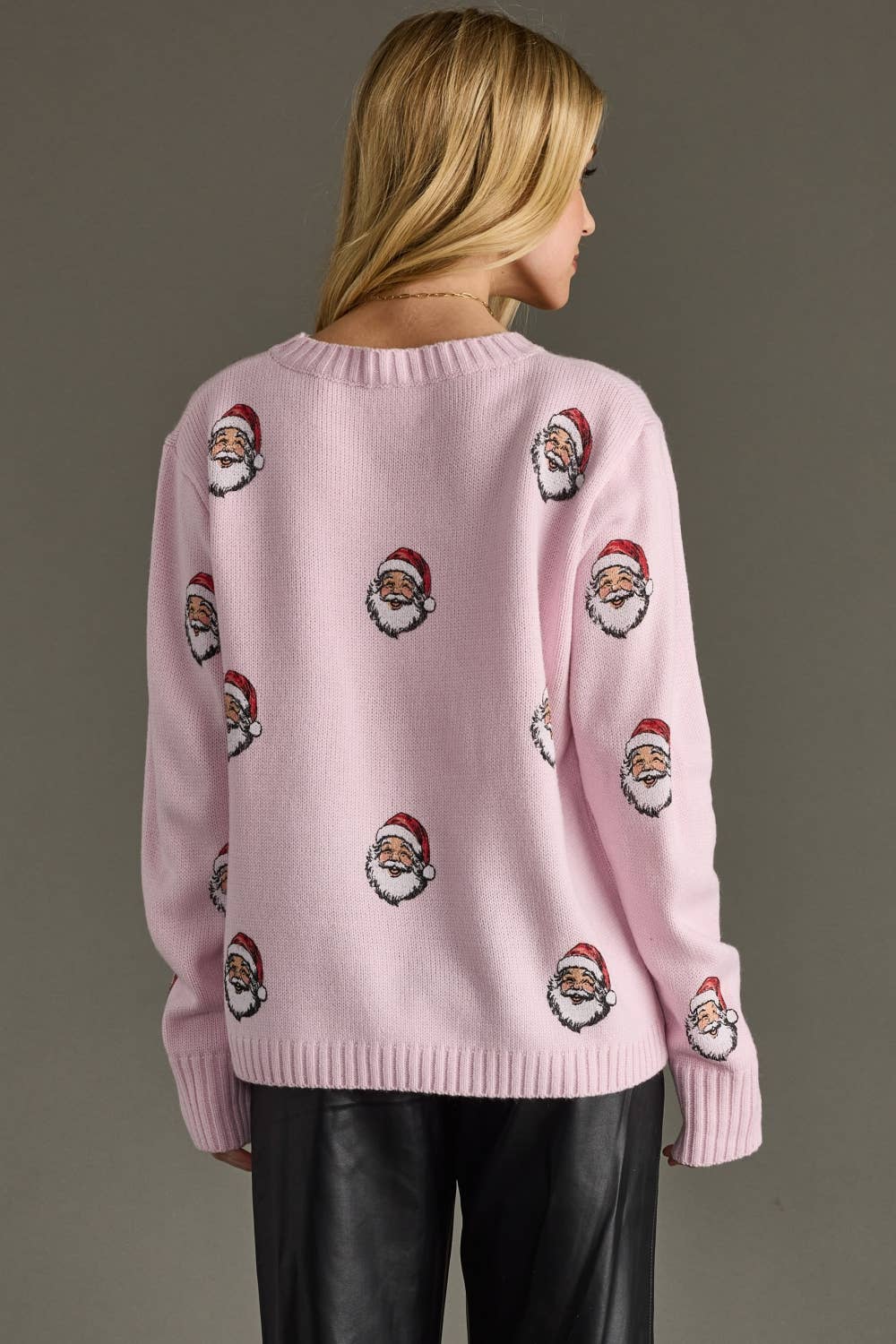 Pink Santa Sweater