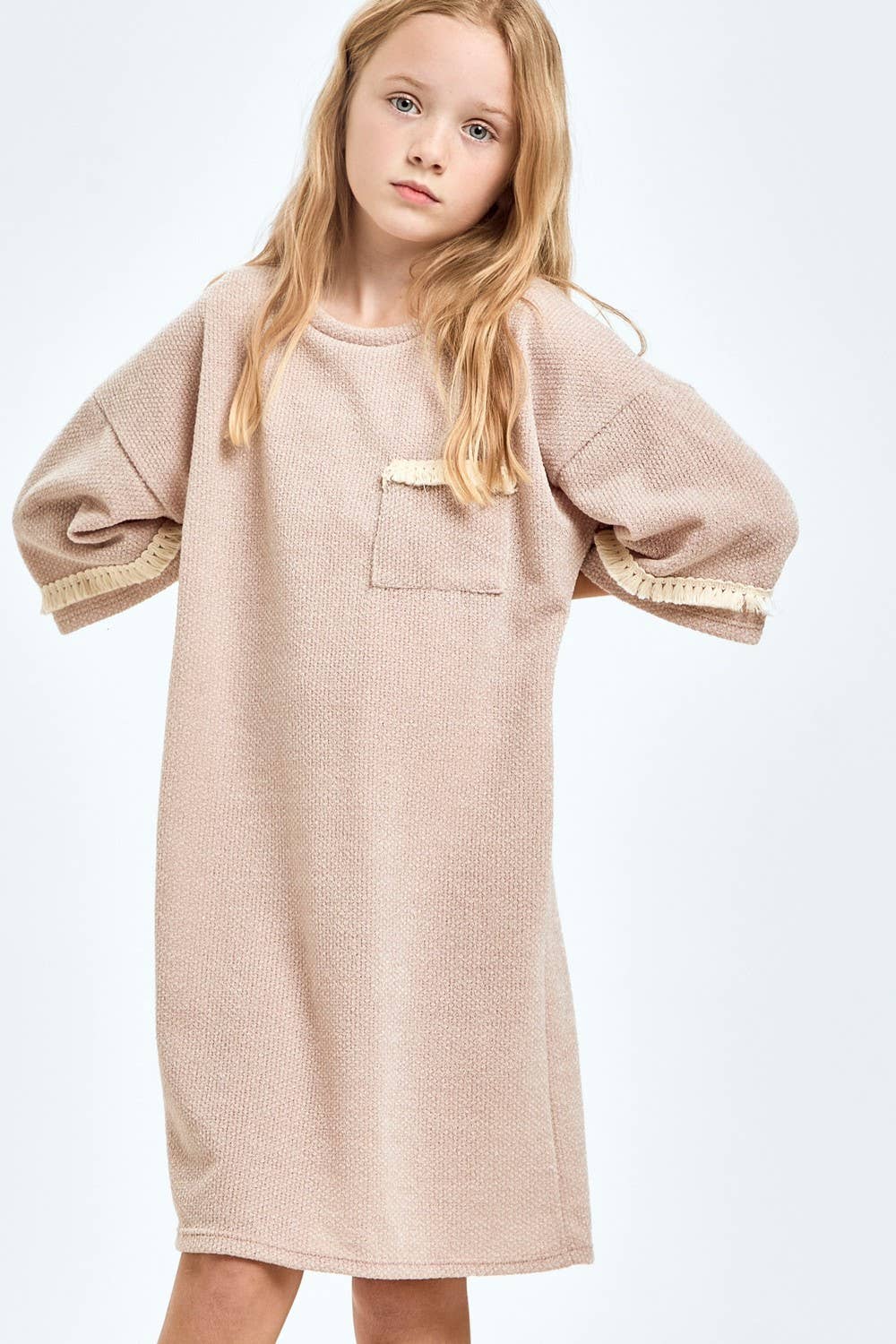 Tasseled Chunky Sweater Dress