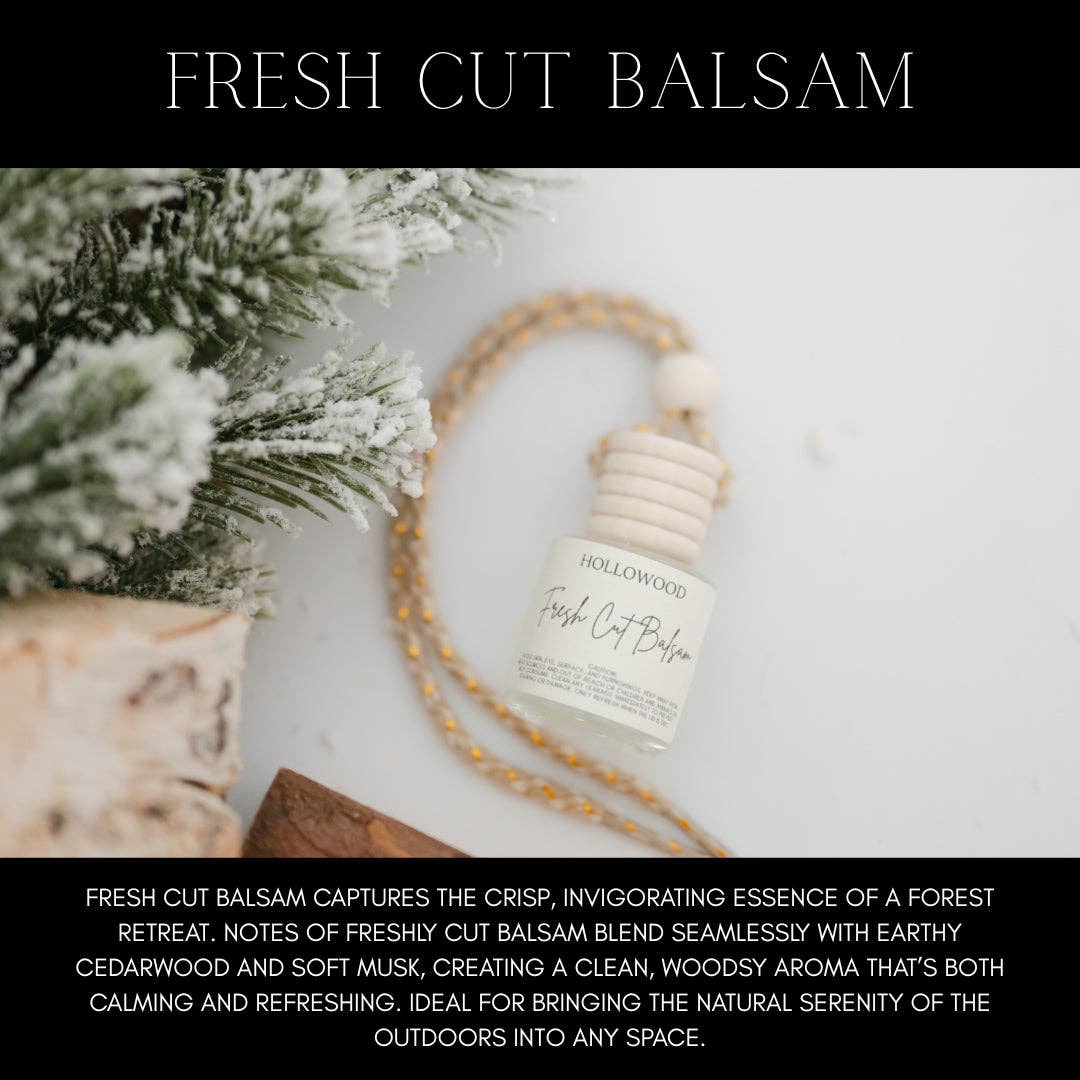 HOLLOWOOD FRAGRANCE - HOLIDAY CAR DIFFUSER: CASHMERE CEDAR