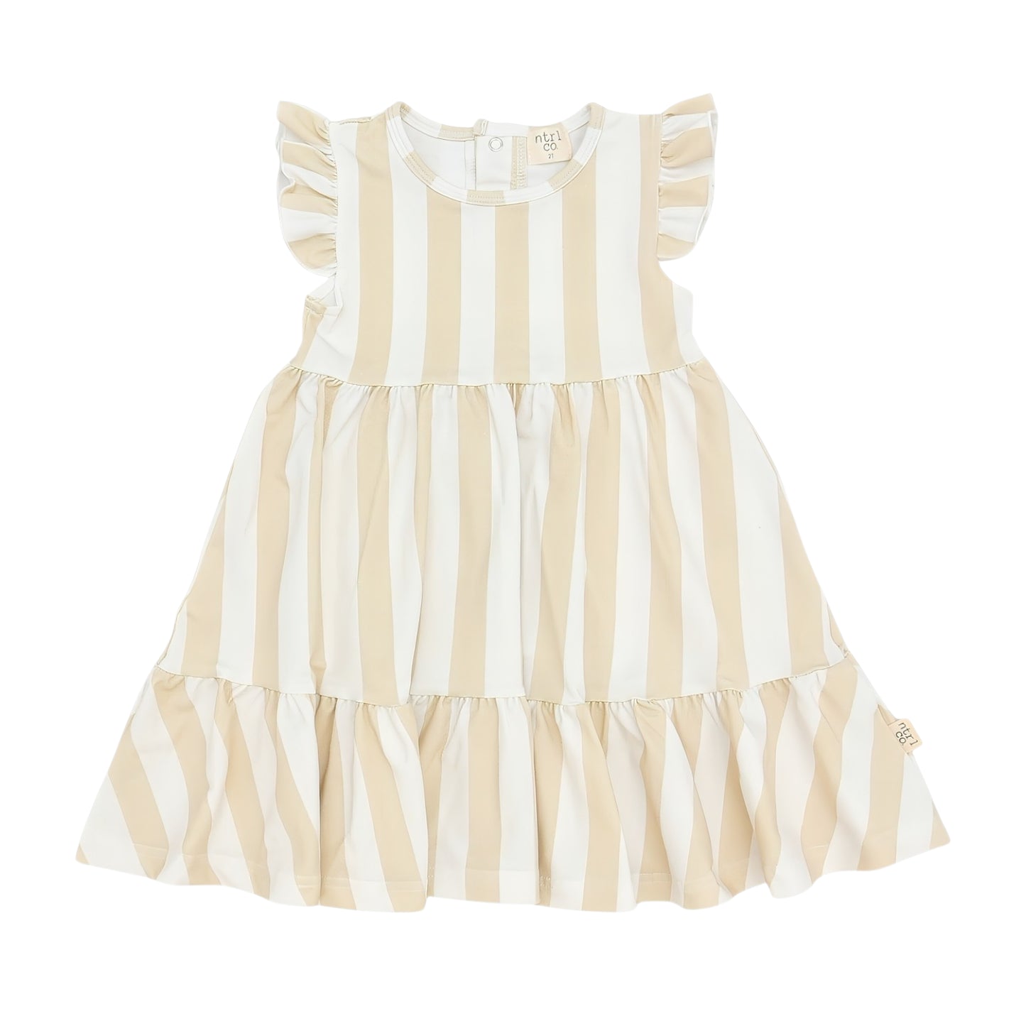 Barefoot Breeze Ruffle Sleeve Cotton Summer Twirl Dress