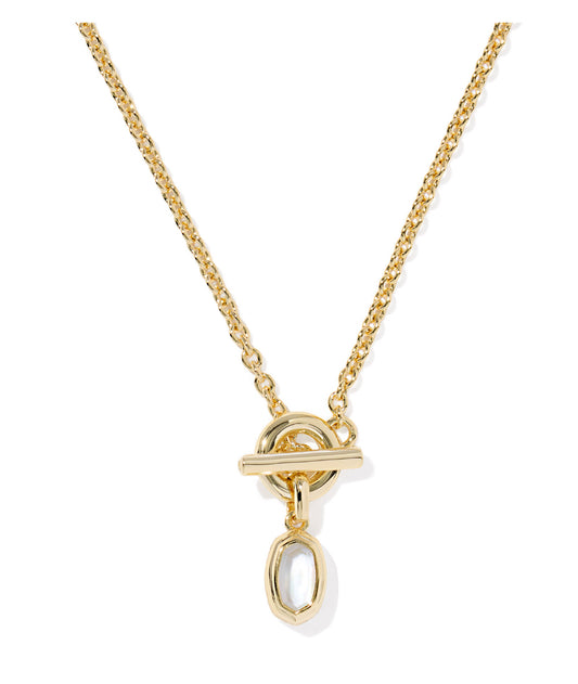 Mini Elisa Toggle Short Pendant Necklace