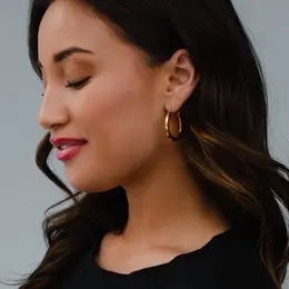 Gold Medium Hoop Earrings