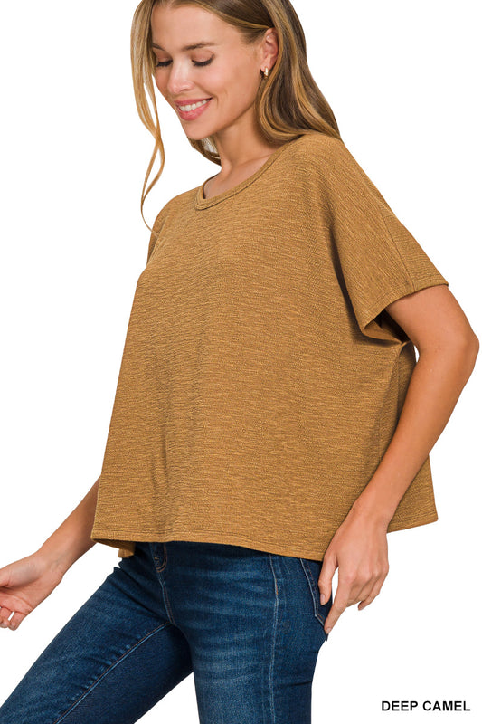 Cotton Slub Oversize Tee