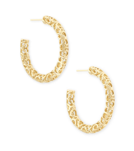 Maggie 1.5" Hoop Earrings