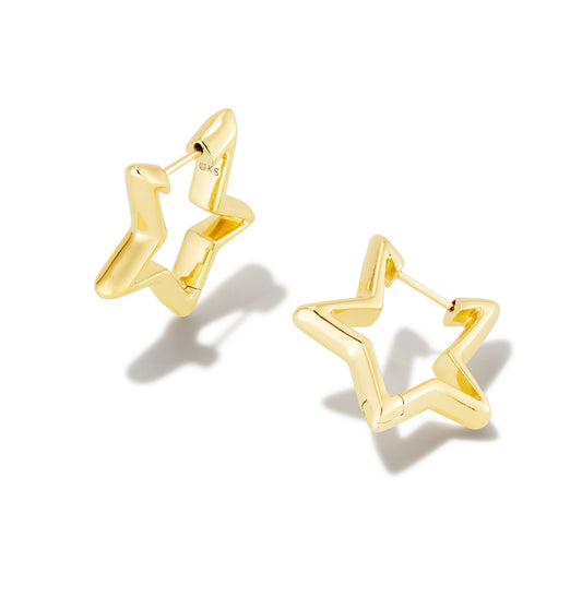 Star Huggie Earrings