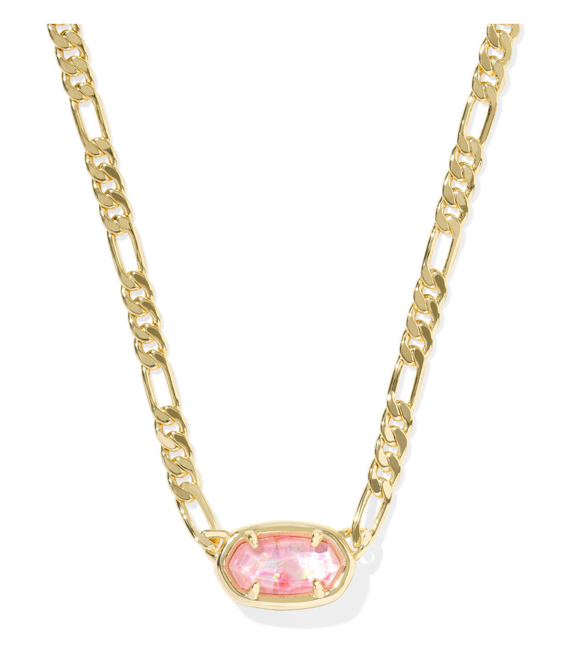 Elisa Figaro Chain Short Pendant Necklace