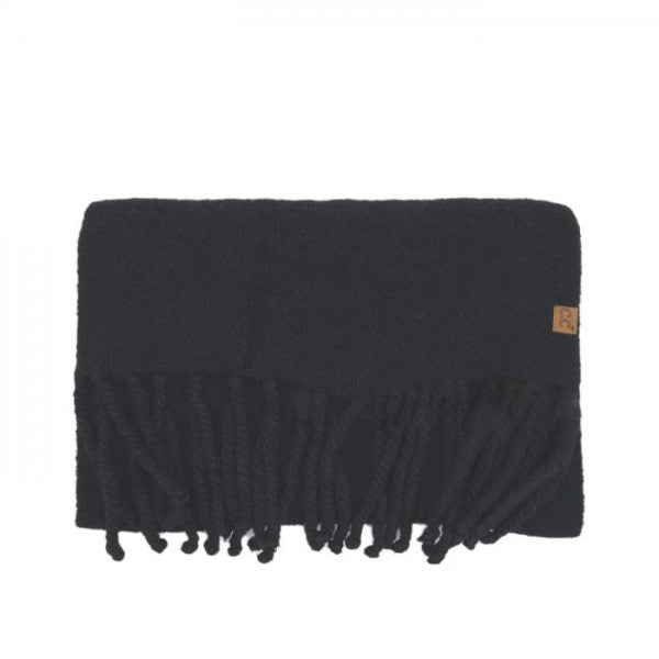 Heathered Solid Woven Scarf
