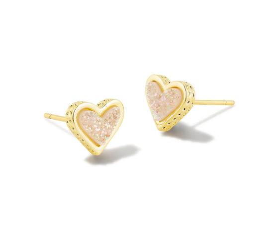 Framed Ari Heart Stud Earrings -