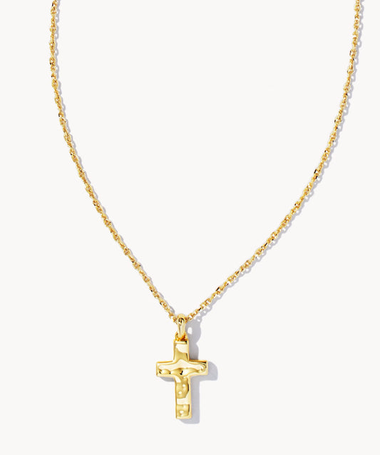 Cross Pendant Necklace - Gold