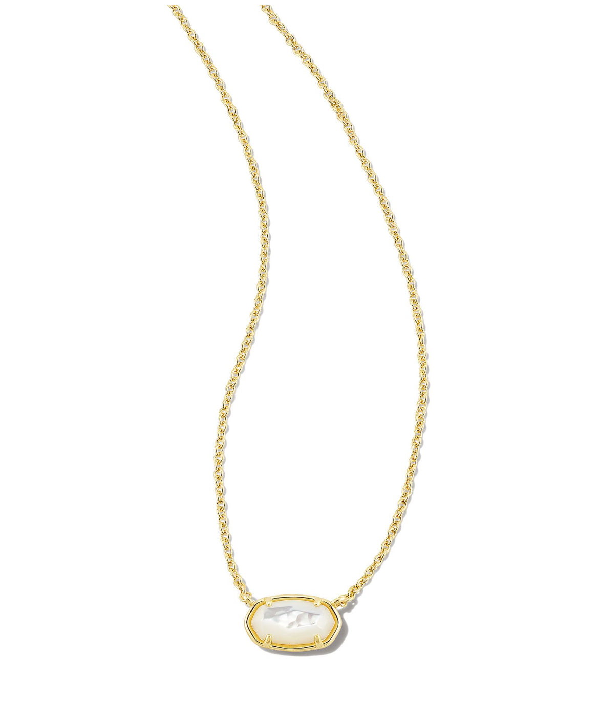 Grayson Stone Pendant Necklace - Ivory Mother of Pearl