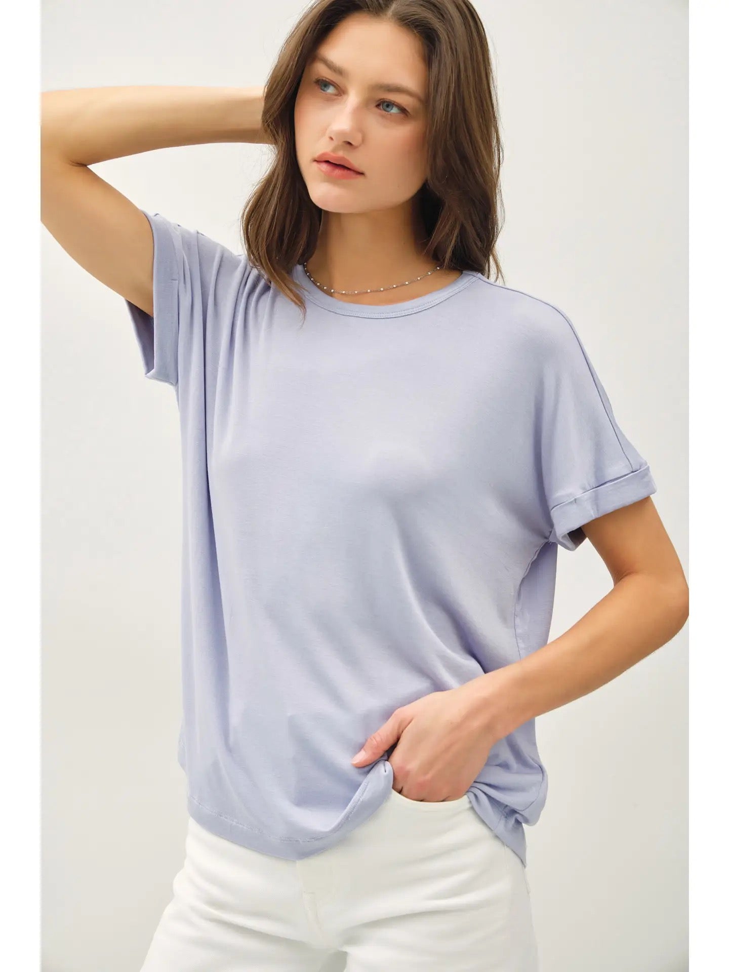 Lightweight Modal Basic Flowy Tee