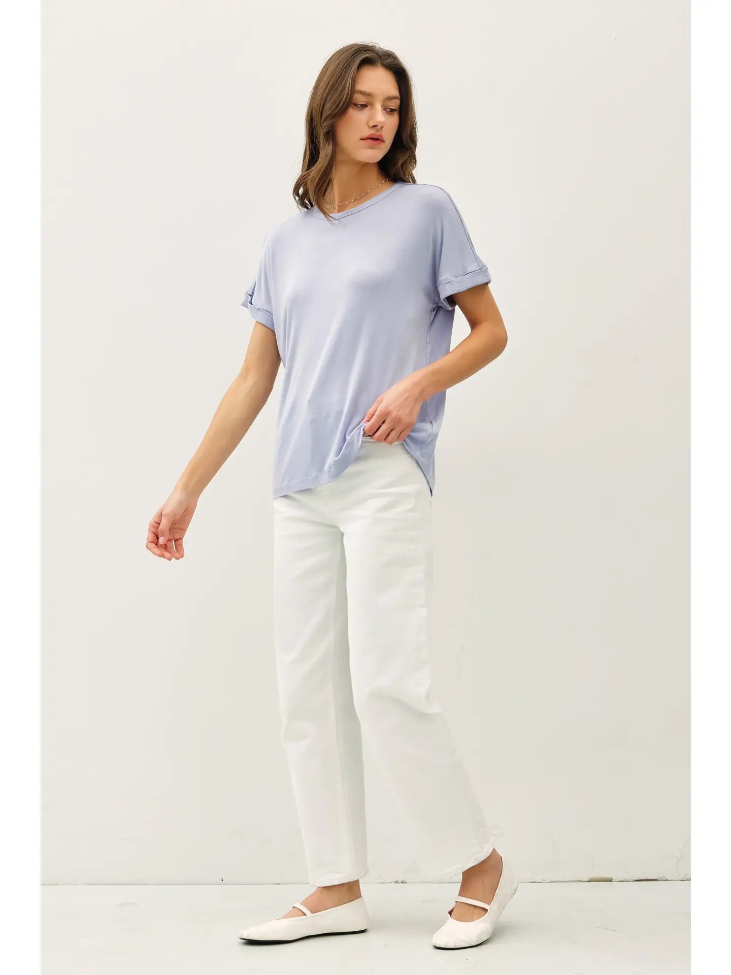 Lightweight Modal Basic Flowy Tee