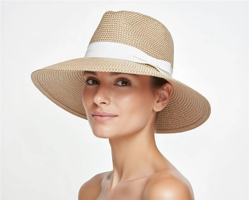 Flexweave Straw Downbrim Safari Hat - UPF 50+
