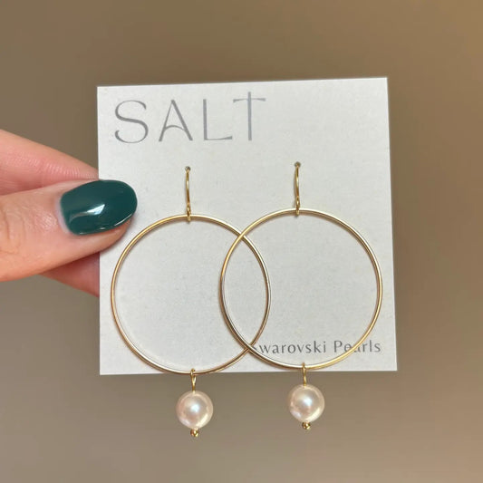 SALT - Swarovski Pearl Earrings