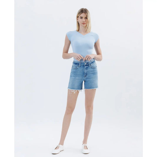 Lovervet - High Rise Wildflowers Boyfriend Shorts