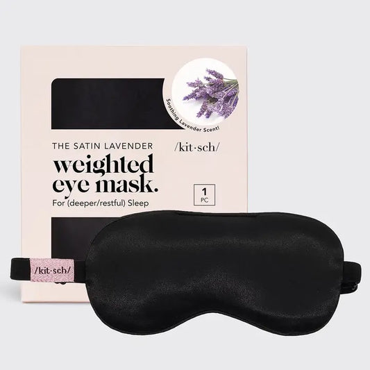 Kitsch - The Lavender Weighted Satin Eye Mask