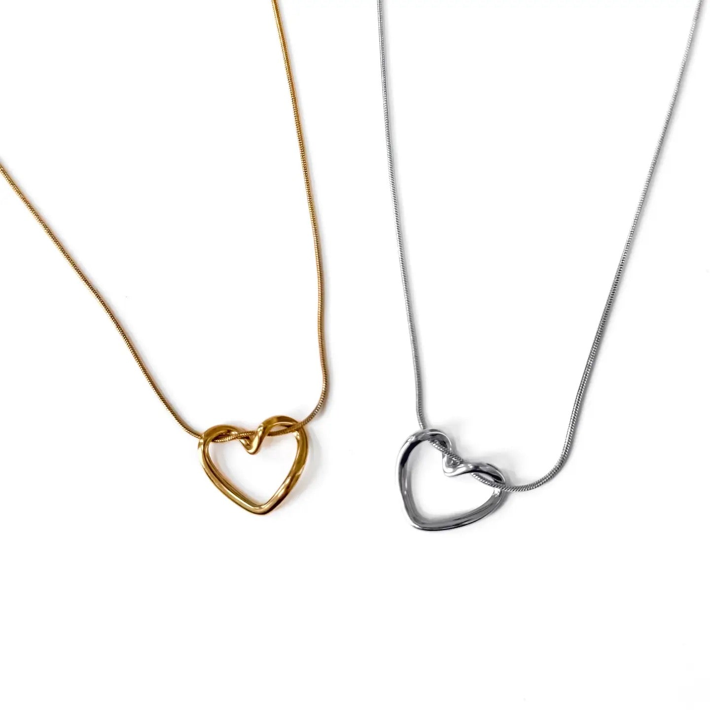 Tangled in Love Heart Necklace