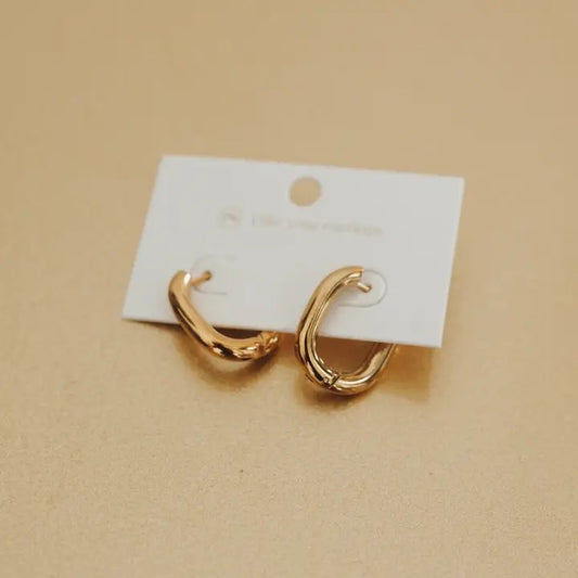 Flirty Fantasy Oval Hoop Earrings