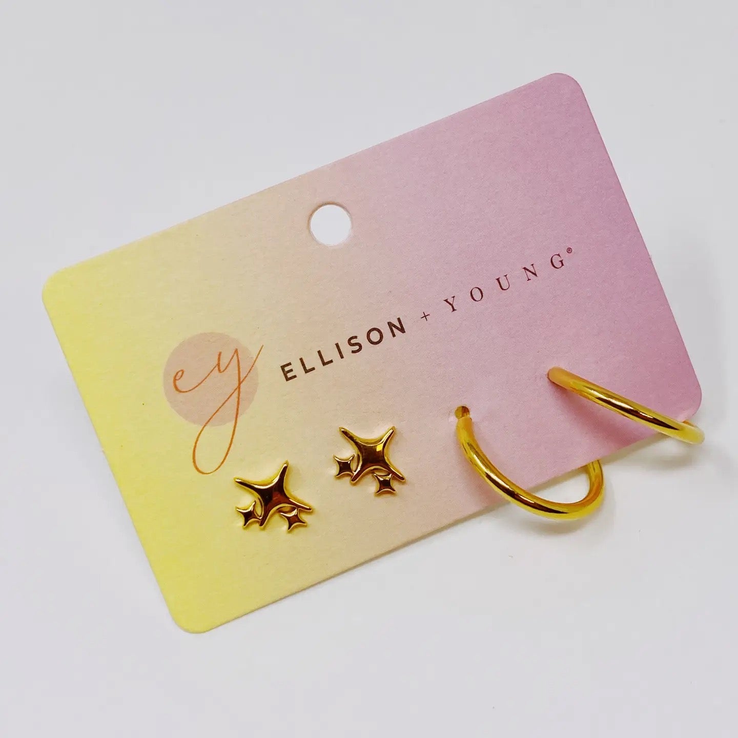 Magic Twinkle and Hoop Earring Set of 2