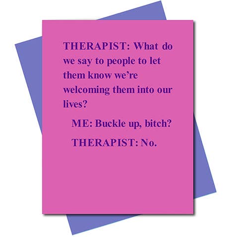 Mary Phillips Designs - Greeting Card -THERAPIST..