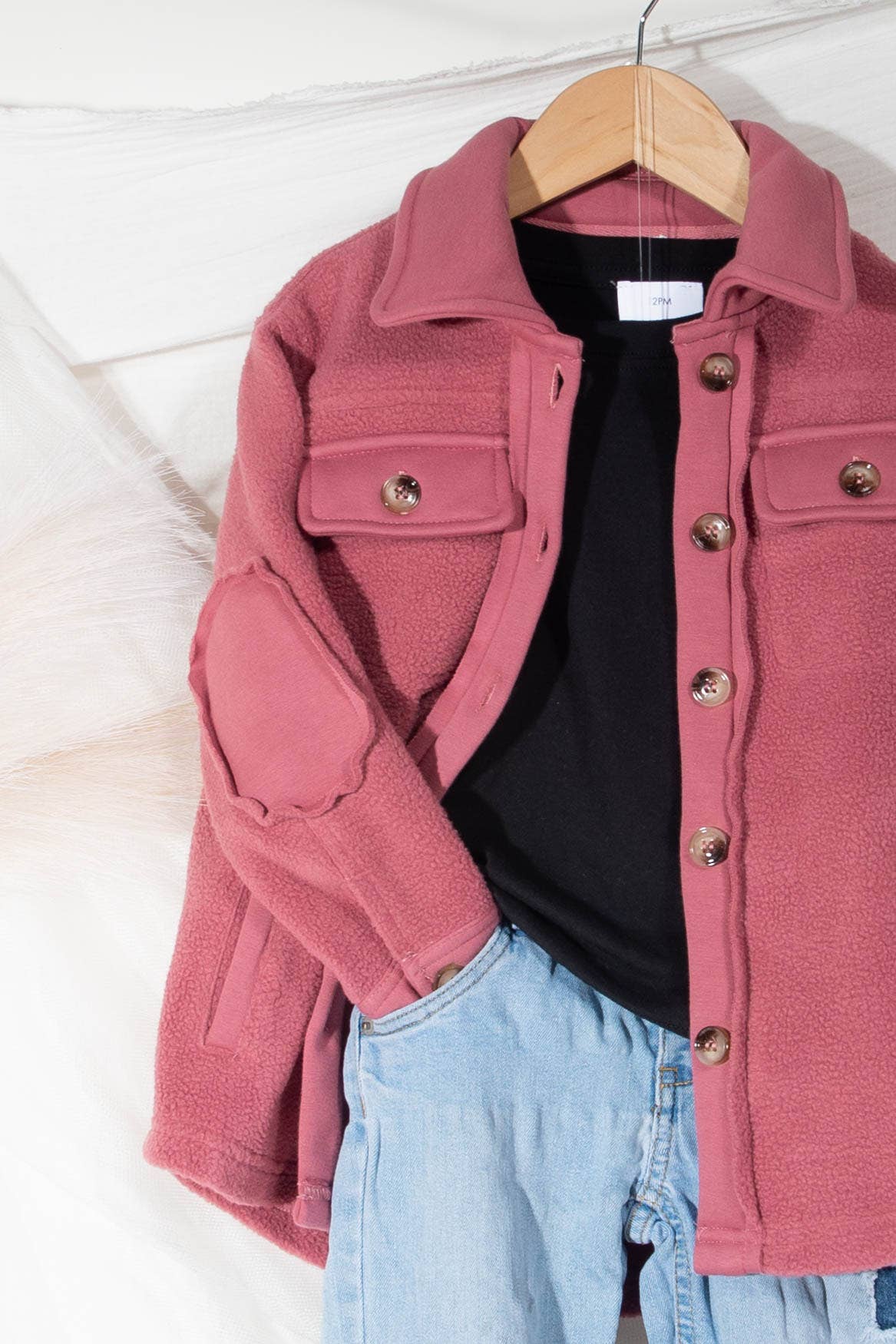 Berry Love Sherpa Jacket