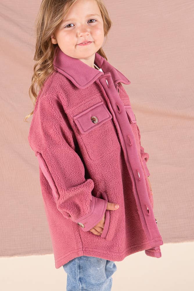 Berry Love Sherpa Jacket