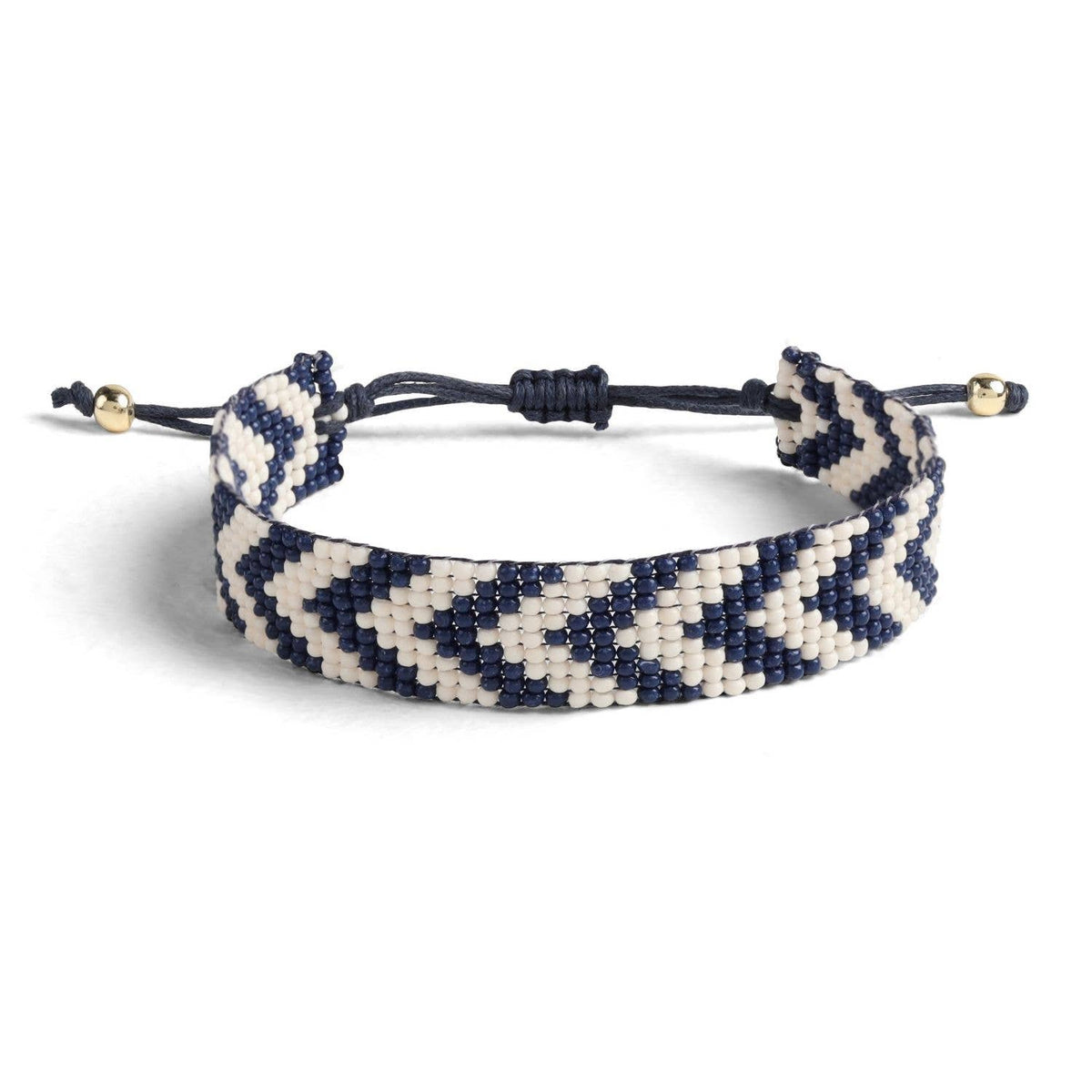 Splendid Iris - Sale - Adjustable Game Day Bracelet: Black/Orange