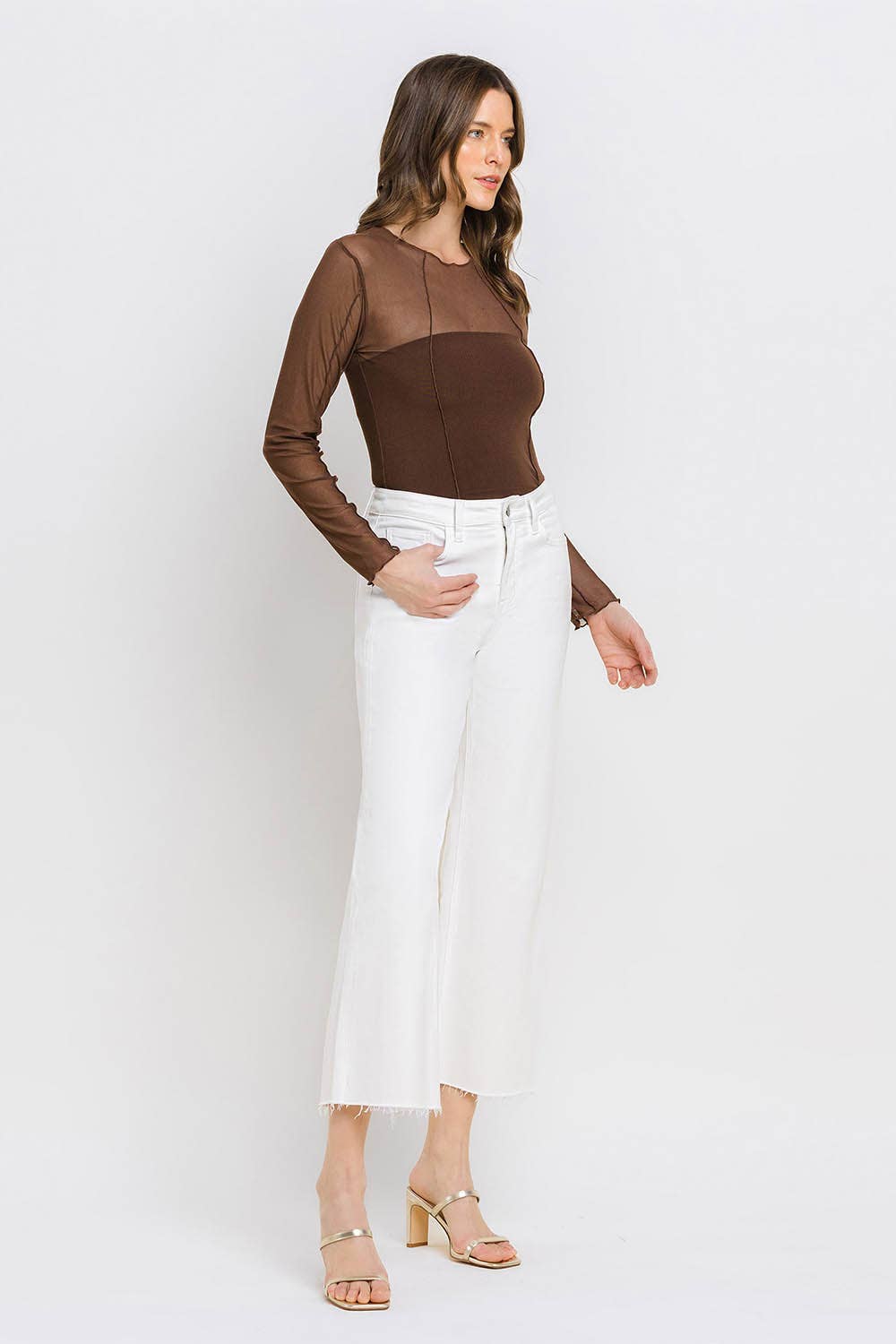 Optic White Crop Jeans