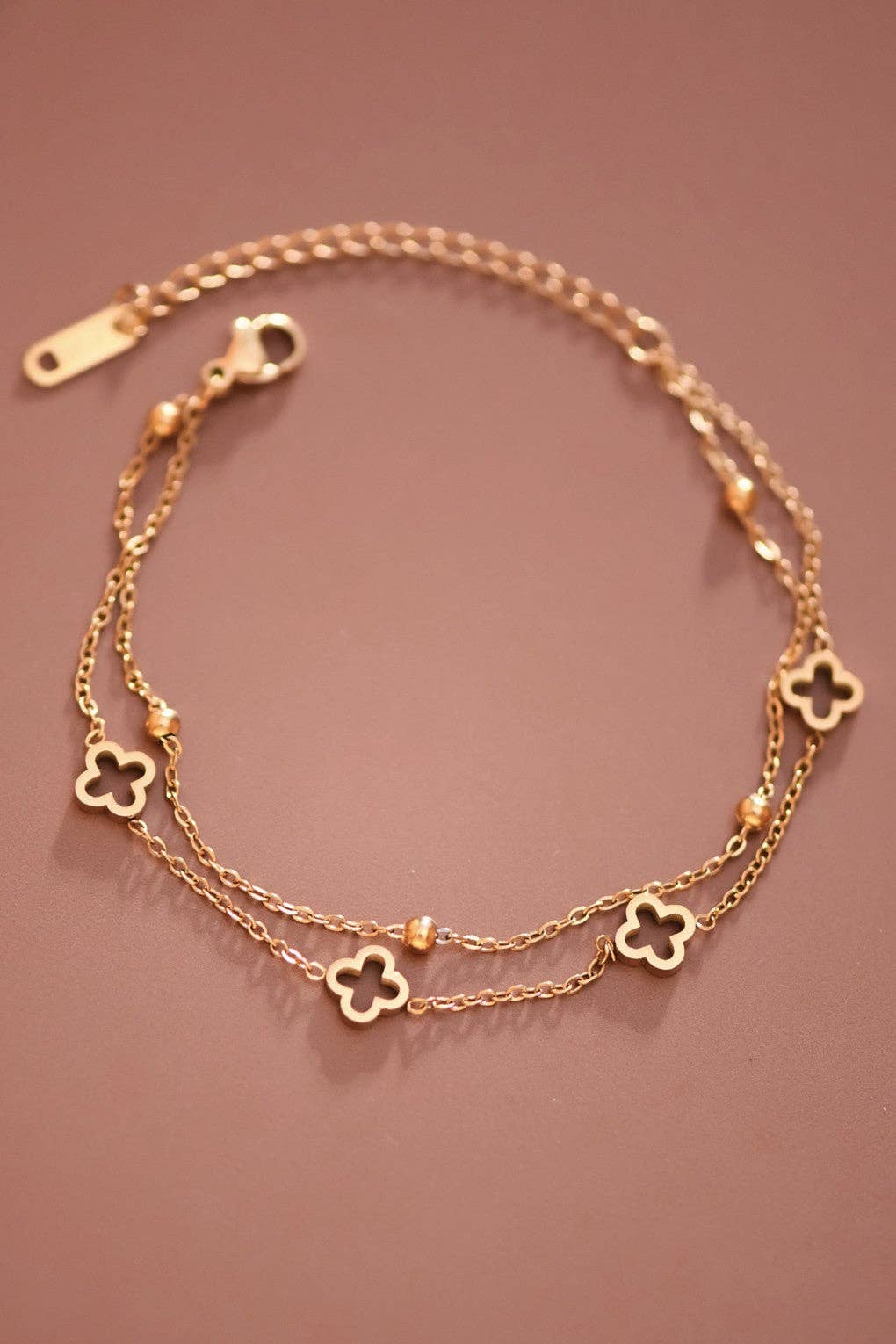 18K Gold Plated Waterproof Stainless Steel Chain Bracelet