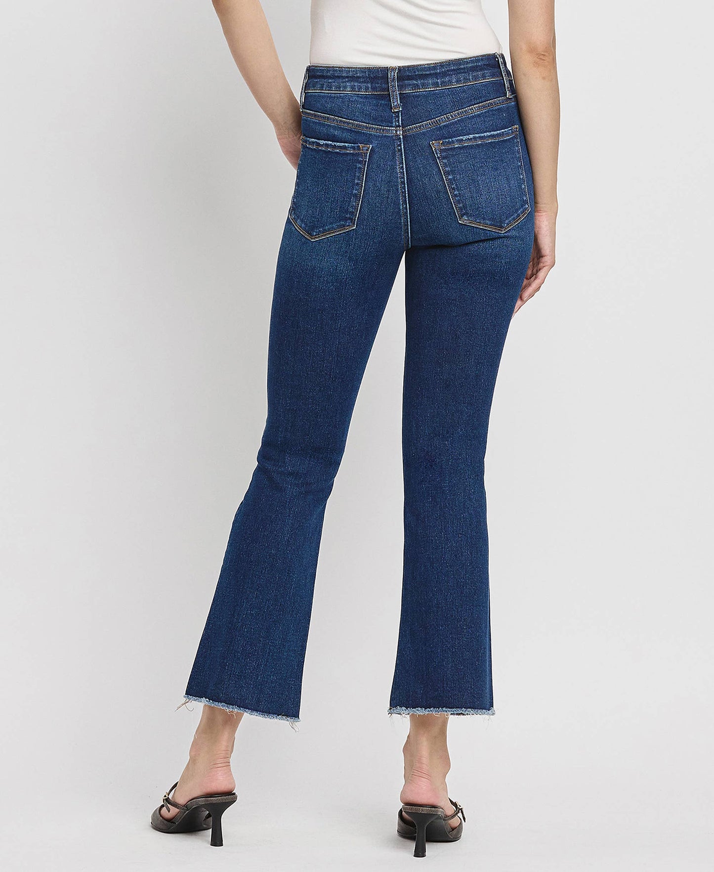 Dark Denim Kick Flares