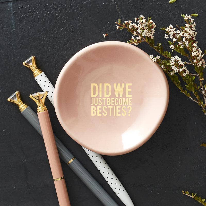 Ceramic Ring Dish & Earrings - Did We Just Become Besties?