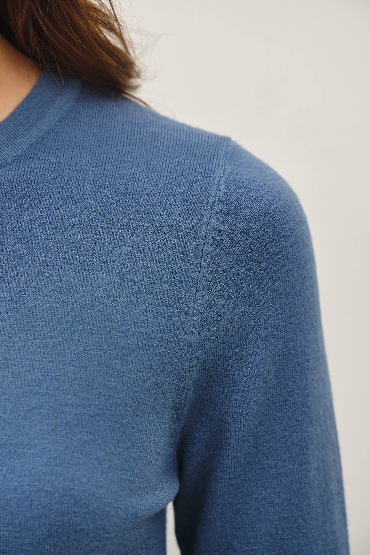 Be Cool - NEW COLOR-VISCOSE CREW NECK SOFT KNIT SWEATER : PURPLE / L