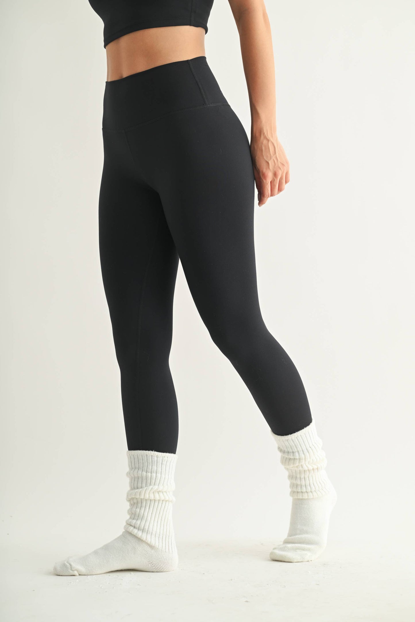 Venice Cloud Light Contour High-Waisted Leggings: Black
