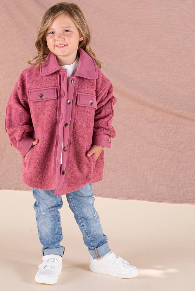 Berry Love Sherpa Jacket