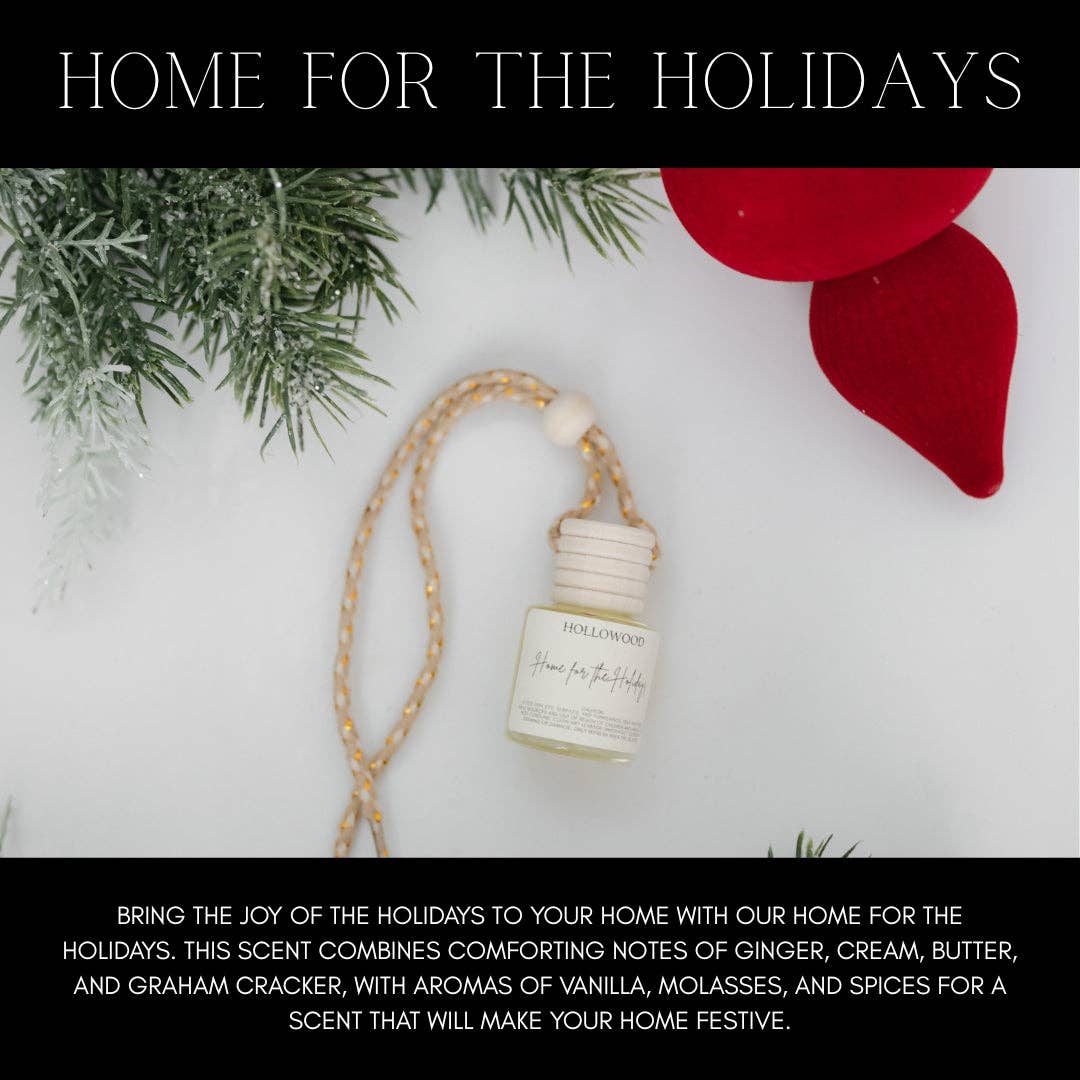 HOLLOWOOD FRAGRANCE - HOLIDAY CAR DIFFUSER: CASHMERE CEDAR