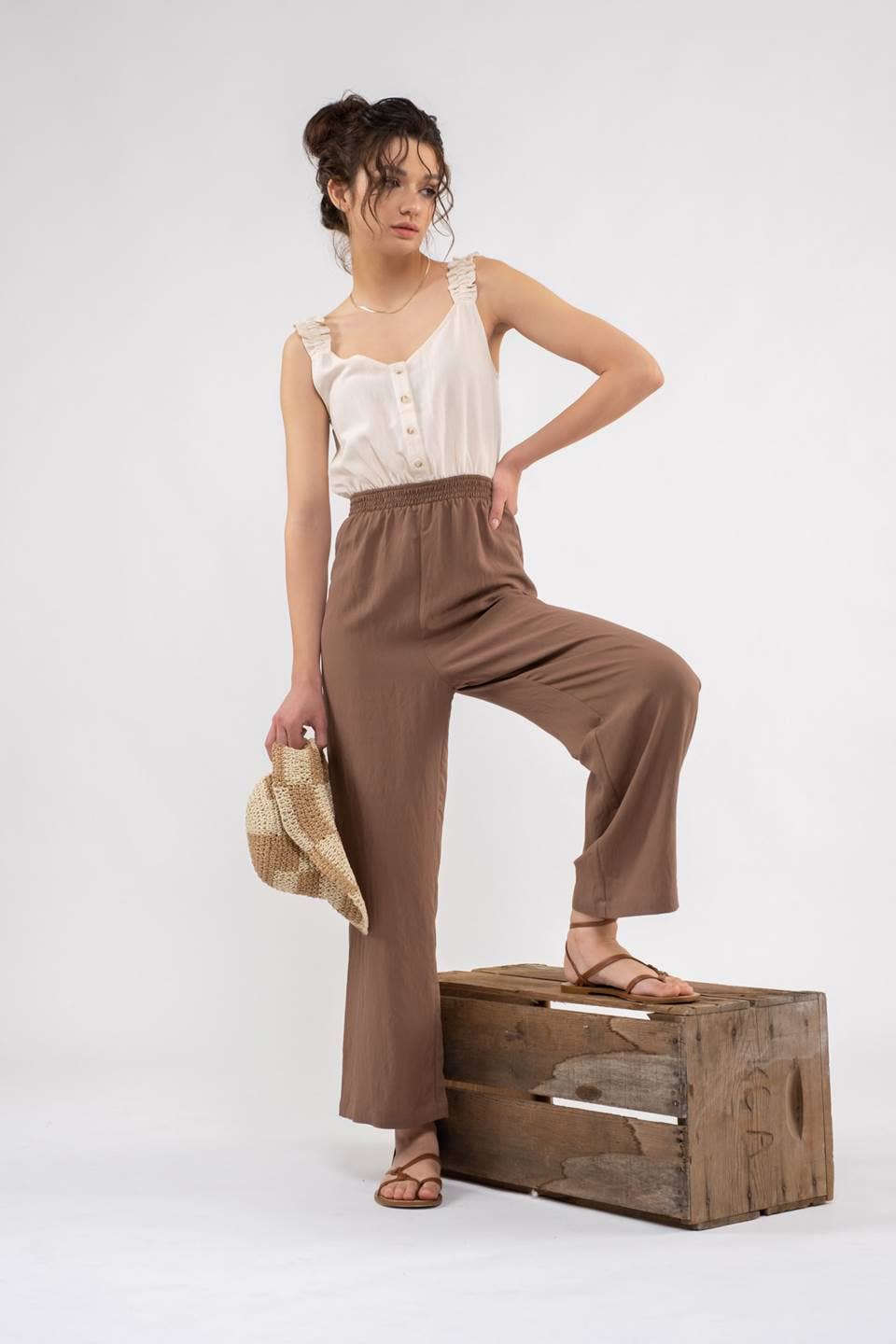 Ruffle Sleeve Jumpsuit