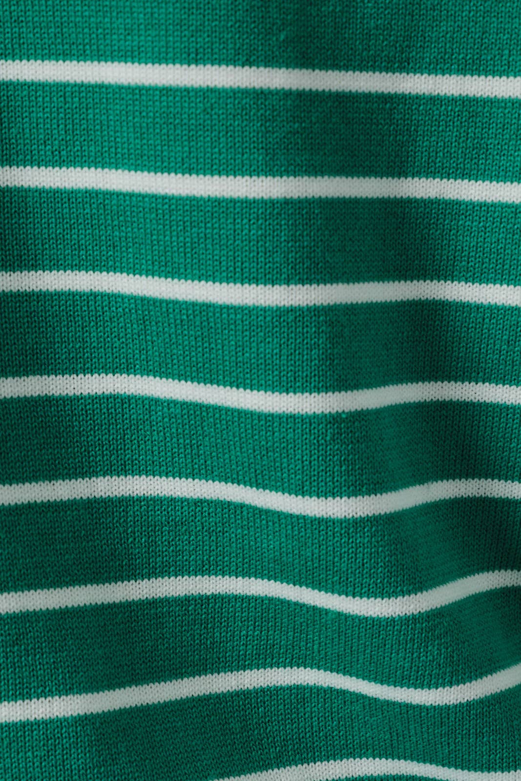 Sunday Edition by LE LIS - HALF SLEEVE CREW NECK PUFF STRIPED SWEATER TOP: LT BLUE-WHITE STRIPE / M