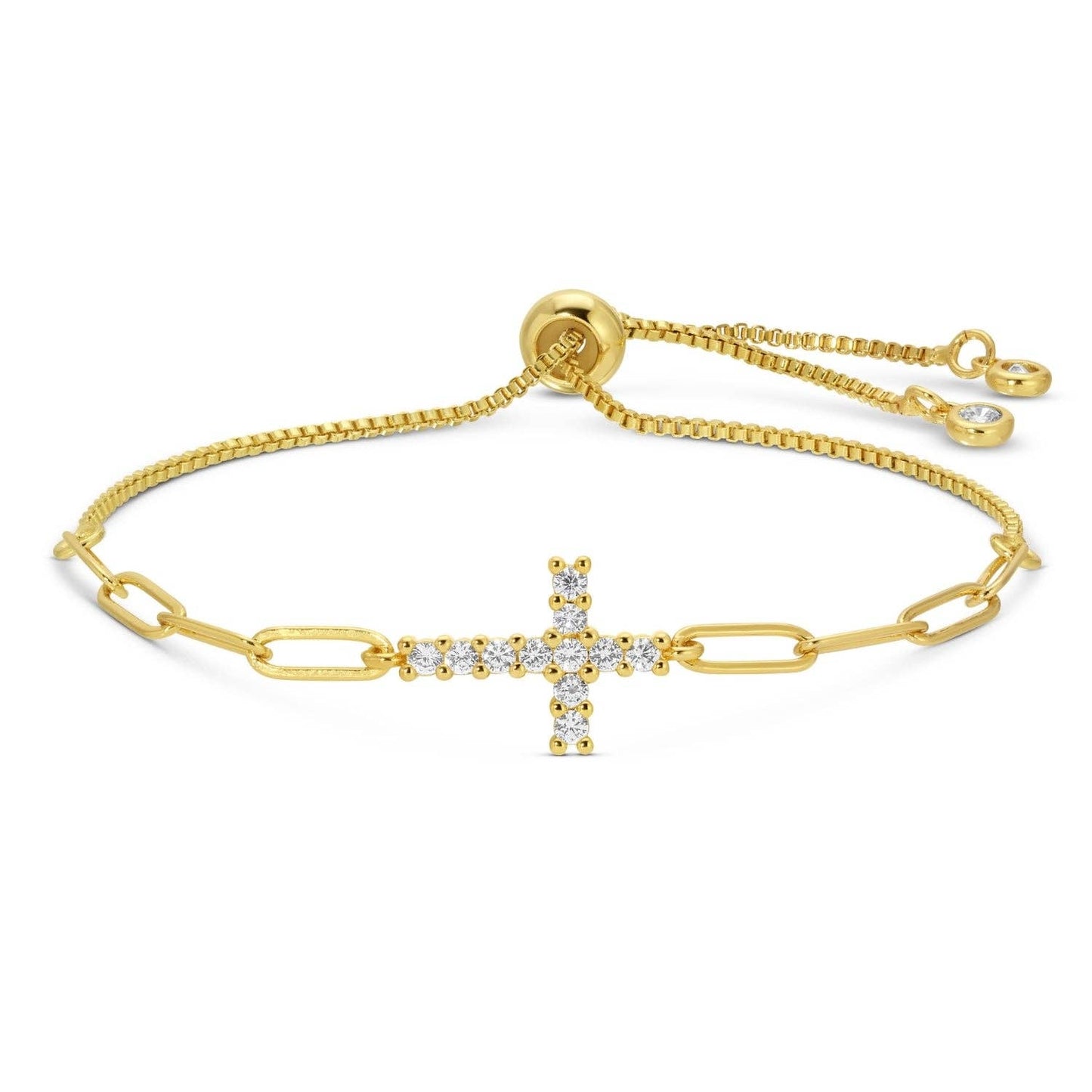 Splendid Iris - Cross Pulley Bracelet: Gold