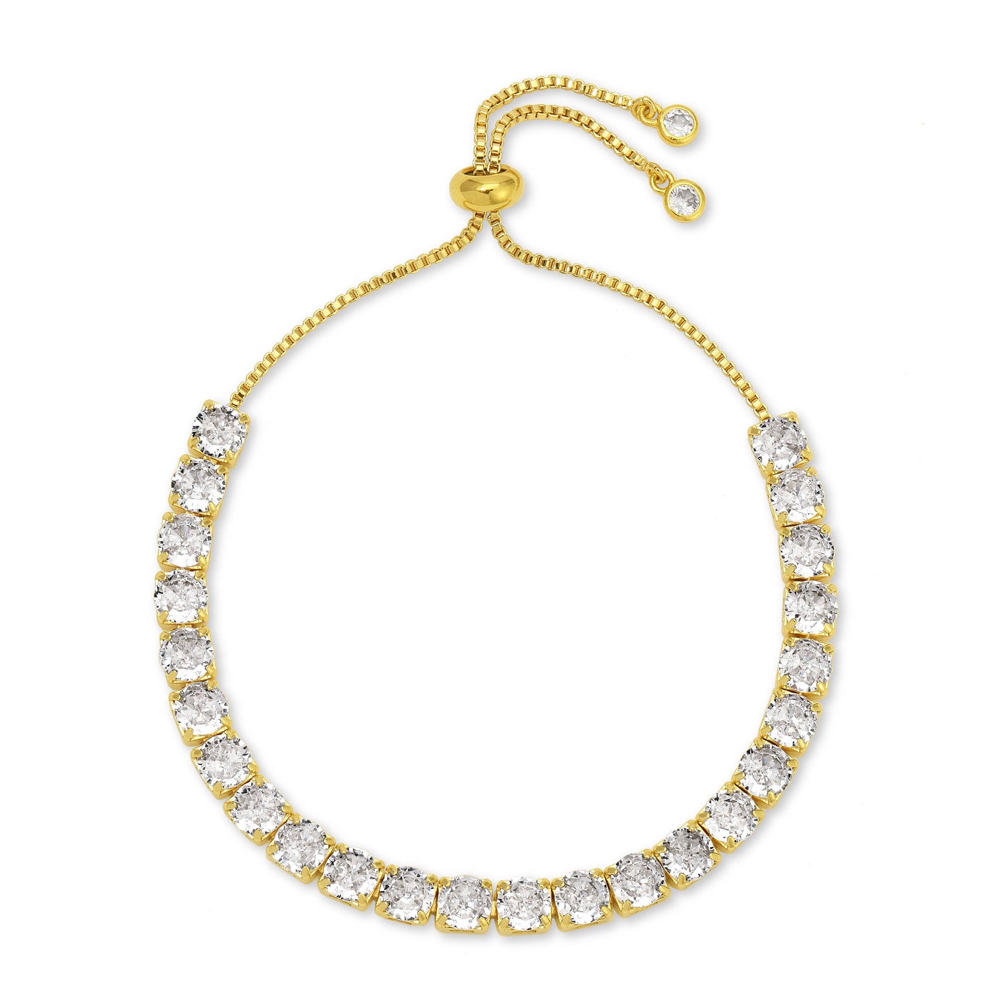 Splendid Iris - Pulley Tennis Bracelet: Gold / 3mm
