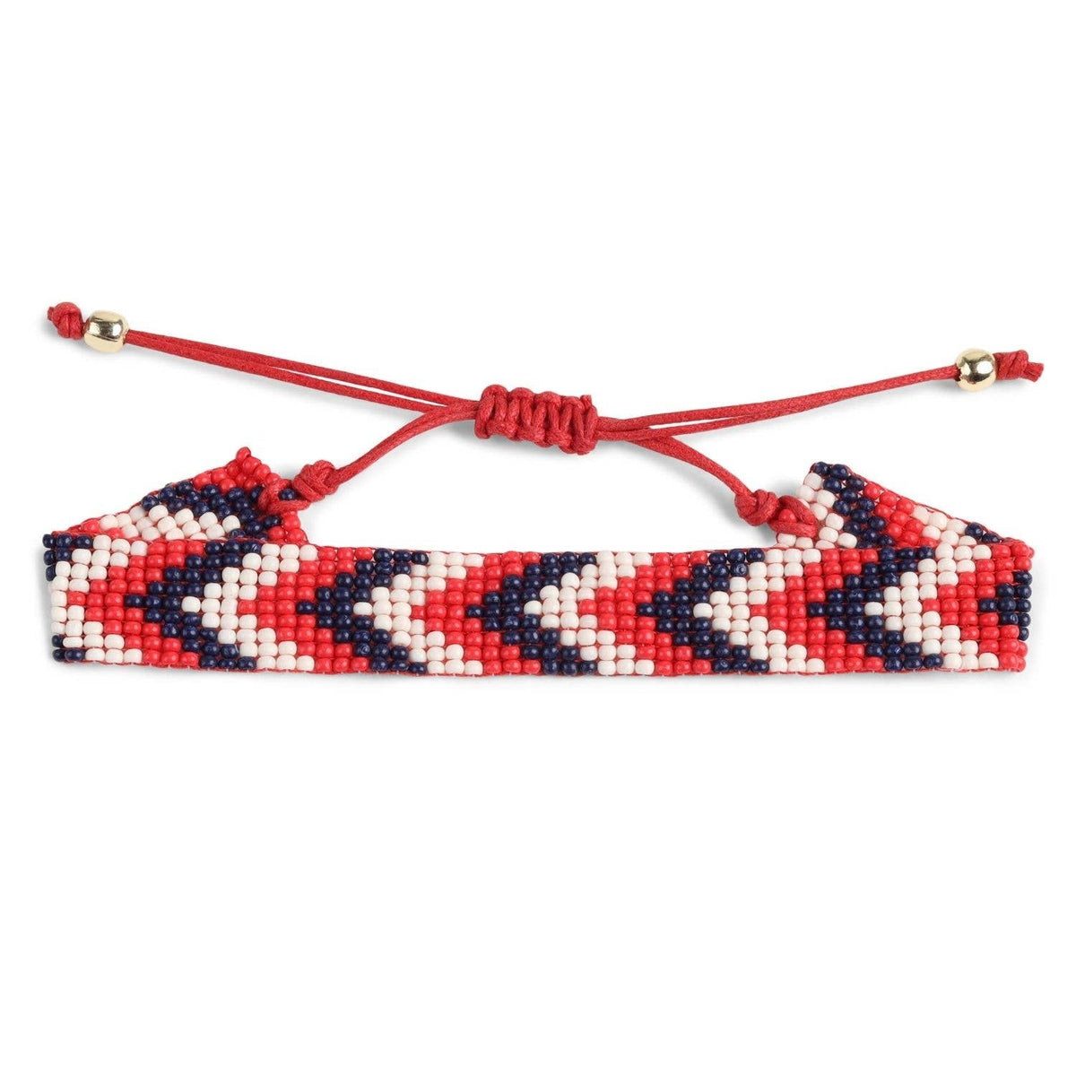 Splendid Iris - Sale - Adjustable Game Day Bracelet: Black/Orange