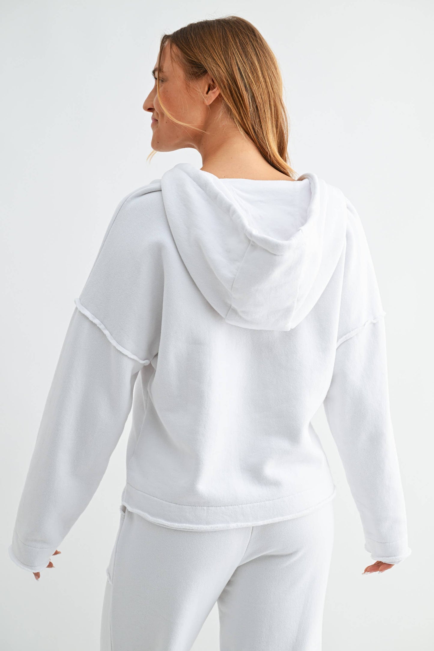 Malibu Air Cotton Hoodie: White