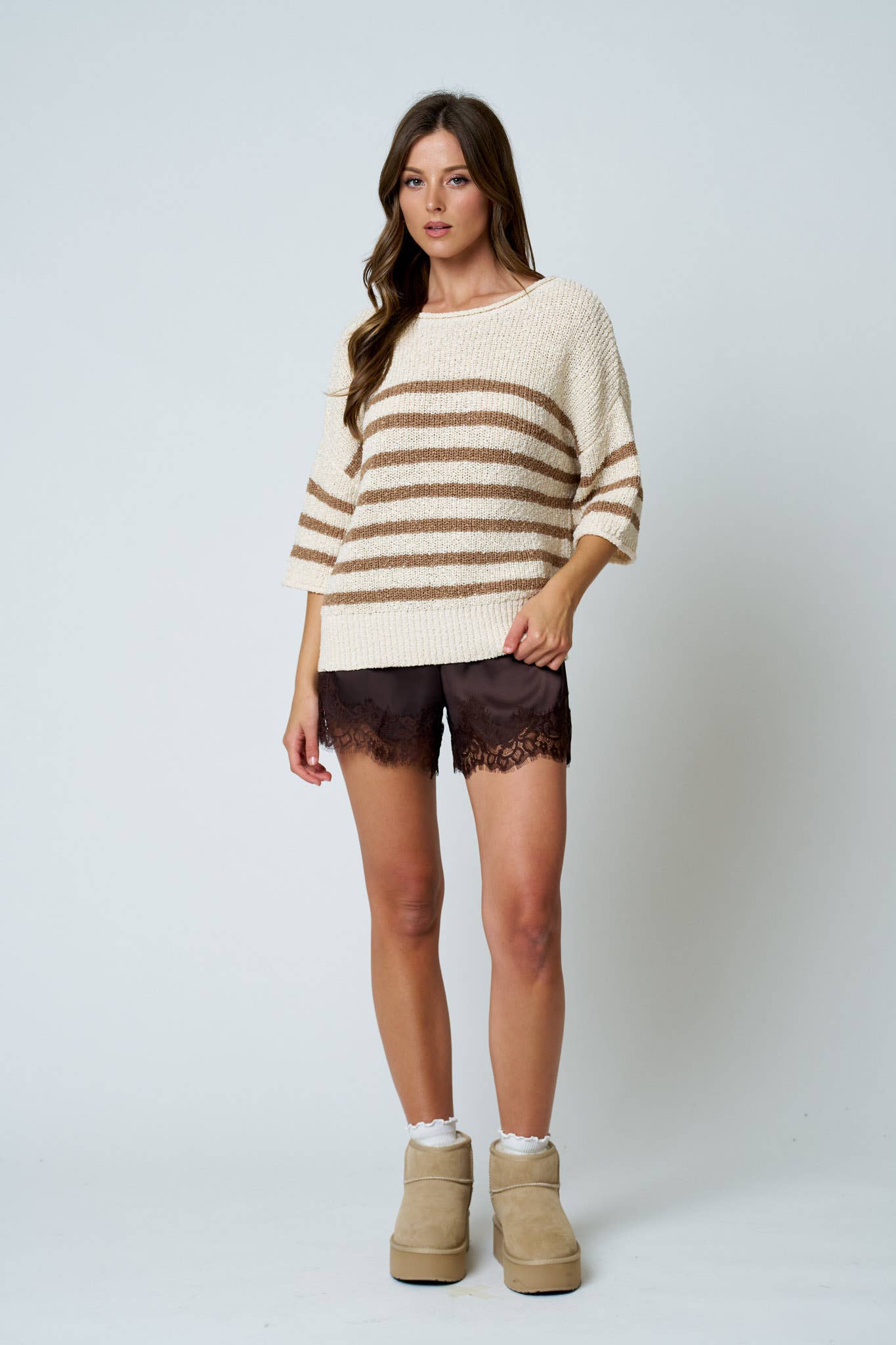 Striped Knit Sweater