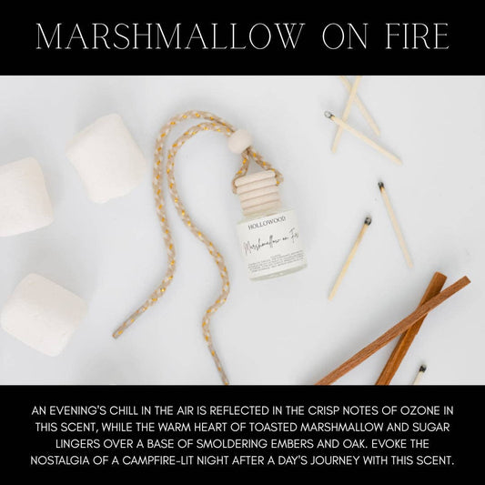 HOLLOWOOD FRAGRANCE - FALL CAR DIFFUSERS: Marshmallow On Fire