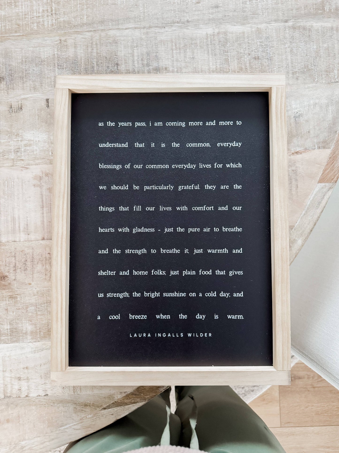 Lily and Sparrow - As the Years Pass | Wall Art: White / Dark Walnut / 17x25"