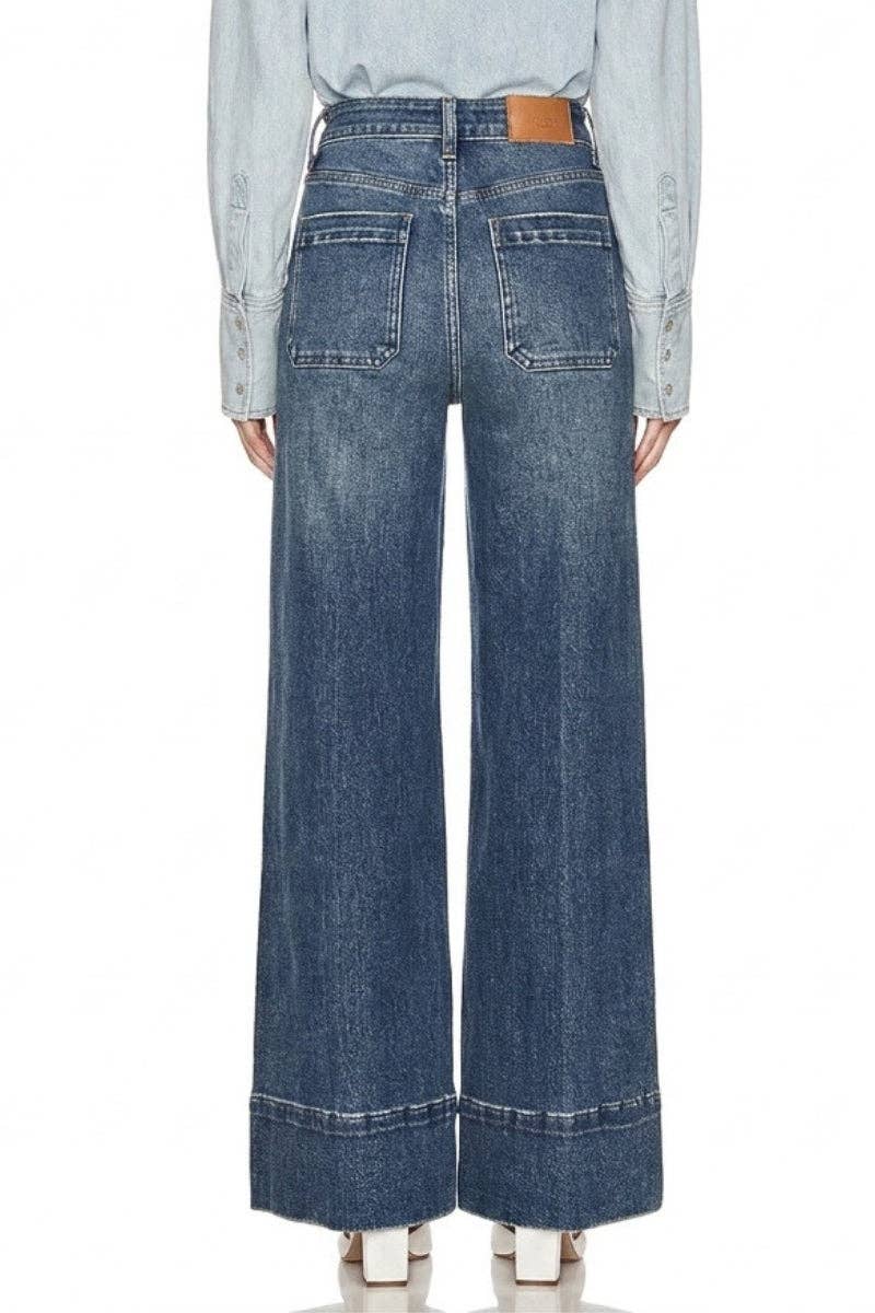 ARTEMIS VINTAGE - HIGH RISE TUMMY CONTROL SLIM PALAZZO JEANS