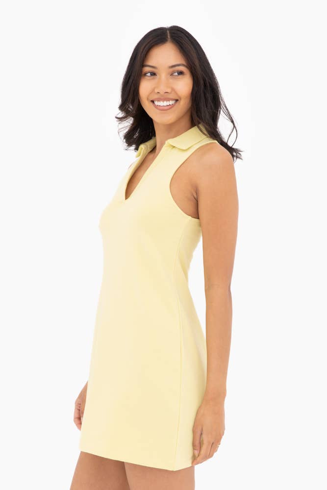 Lemon Polo Tank Dress